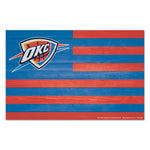 Oklahoma City Thunder Wood Sign 11" x 17" 1/4" thick