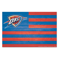 Oklahoma City Thunder Wood Sign 11" x 17" 1/4" thick
