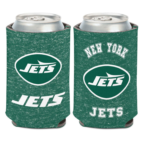 New York Jets TEAM HEATHERED Can Cooler 12 oz.
