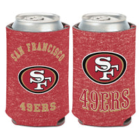 San Francisco 49ers Team Heathered Can Cooler 12 oz.