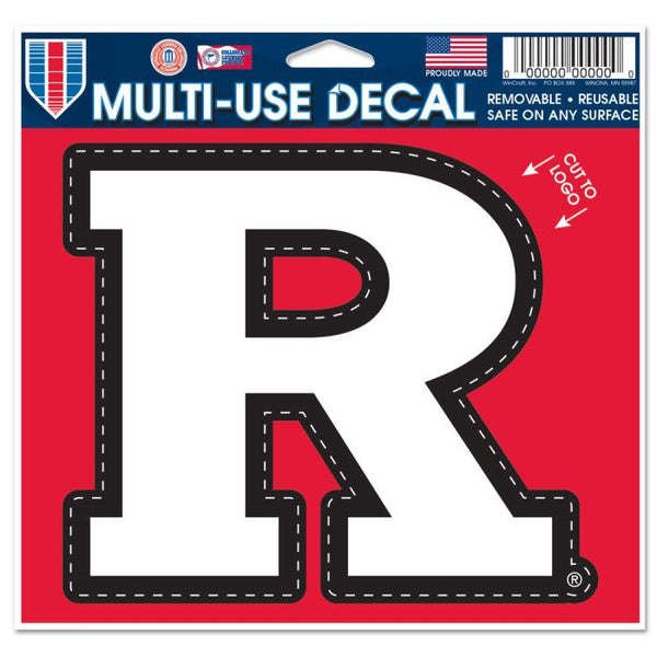 Wholesale-Rutgers Scarlet Knights Multi-Use Decal - cut to logo 5" x 6"