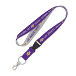 Los Angeles Lakers heather Lanyard w/detachable buckle 1"