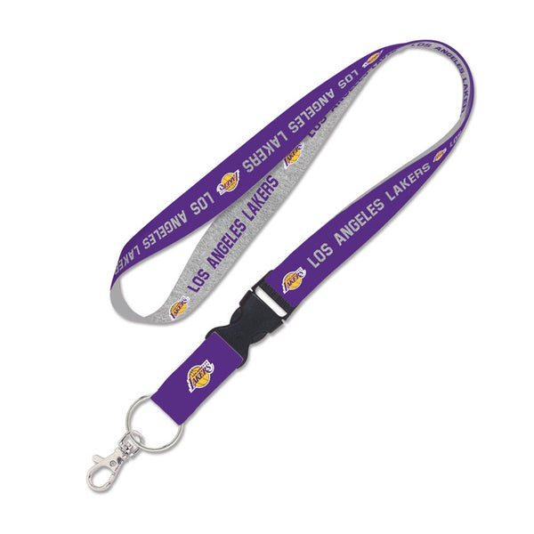Los Angeles Lakers heather Lanyard w/detachable buckle 1"