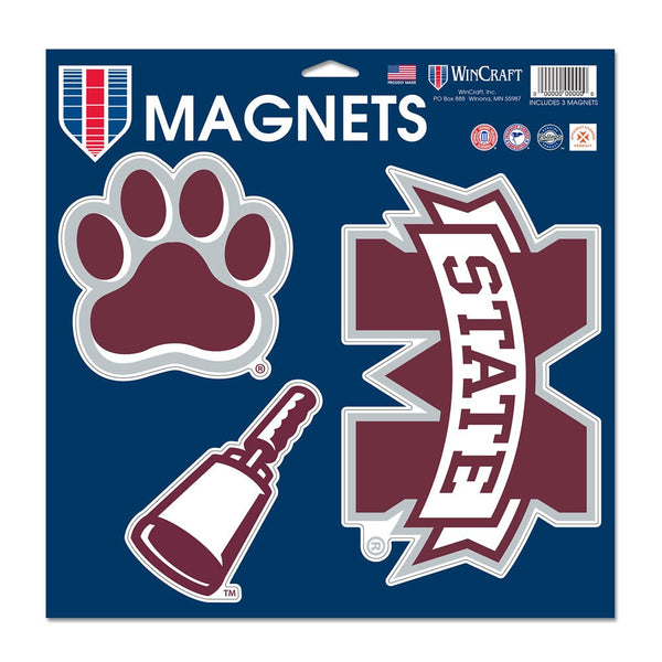 Mississippi State Bulldogs Vinyl Magnet 11" x 11"