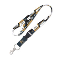 Vegas Golden Knights color block Lanyard w/detachable buckle 1"