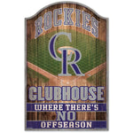 Colorado Rockies Wood Sign 11" x 17" 1/4" thick