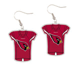 Arizona Cardinals Earrings Jewelry Carded Jersey
