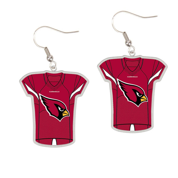 Arizona Cardinals Earrings Jewelry Carded Jersey