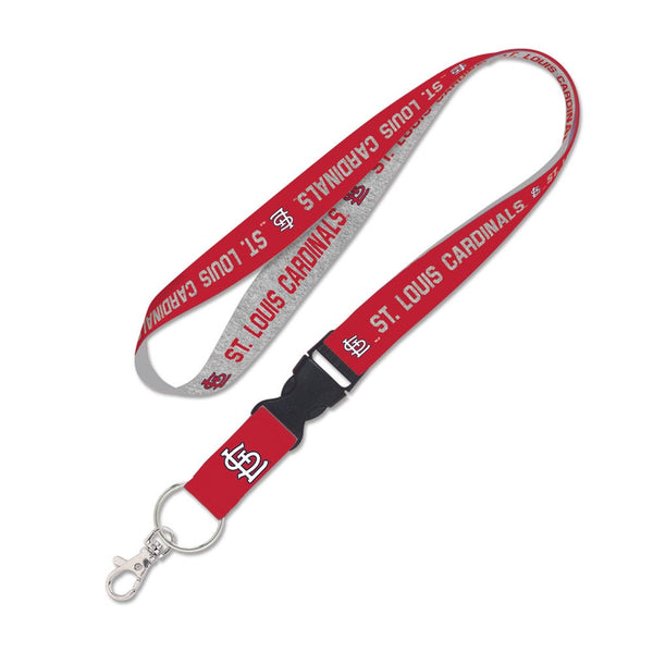 St. Louis Cardinals heather Lanyard w/detachable buckle 1"