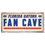 Florida Gators FAN CAVE Wood Sign 8" x 17"