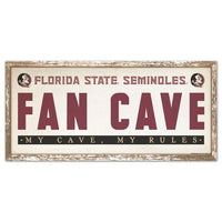 Wholesale-Florida State Seminoles Wood Sign 8" x 17"