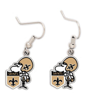 New Orleans Saints Earrings Jewelry Card