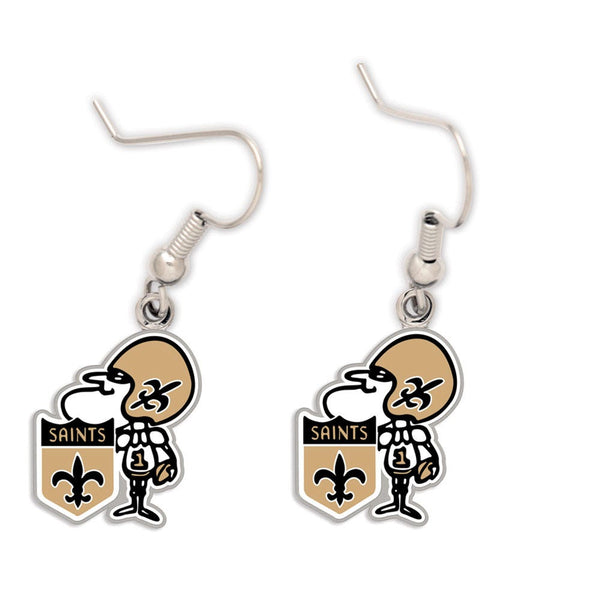 New Orleans Saints Earrings Jewelry Card
