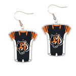 Cincinnati Bengals Earrings Jewelry Carded Jersey