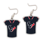 Houston Texans Earrings Jewelry Carded Jersey