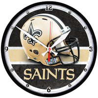 New Orleans Saints Round Wall Clock 12.75"