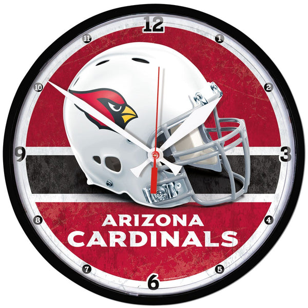 Arizona Cardinals Round Wall Clock 12.75"