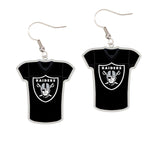 Las Vegas Raiders Earrings Jewelry Carded Jersey