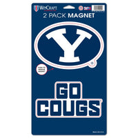 Wholesale-Brigham Young Cougars 2 Pack Magnets 5" x 9"