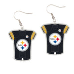 Pittsburgh Steelers Earrings Jewelry Carded Jersey