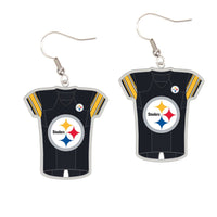 Pittsburgh Steelers Earrings Jewelry Carded Jersey