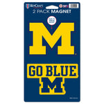 Michigan Wolverines 2 Pack Magnets 5" x  9"
