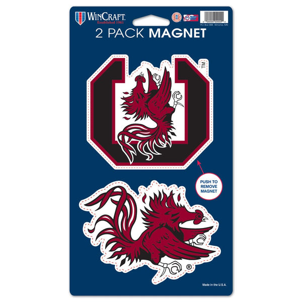 South Carolina Gamecocks 2 Pack Magnets 5" x  9"