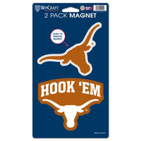 Texas Longhorns 2 Pack Magnets 5" x  9"