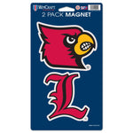 Wholesale-Louisville Cardinals 2 Pack Magnets 5" x 9"