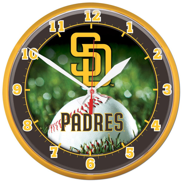 San Diego Padres Round Wall Clock 12.75"