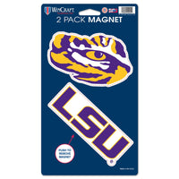 LSU Tigers 2 Pack Magnets 5" x  9"