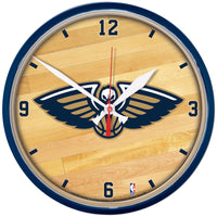 New Orleans Pelicans Round Wall Clock 12.75"
