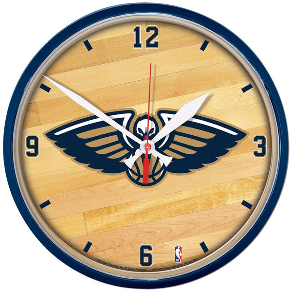 New Orleans Pelicans Round Wall Clock 12.75"