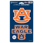 Auburn Tigers 2 Pack Magnets 5" x  9"