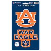 Auburn Tigers 2 Pack Magnets 5" x  9"