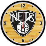 Brooklyn Nets Round Wall Clock 12.75"