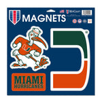 Miami Hurricanes Vinyl Magnet 11" x 11"