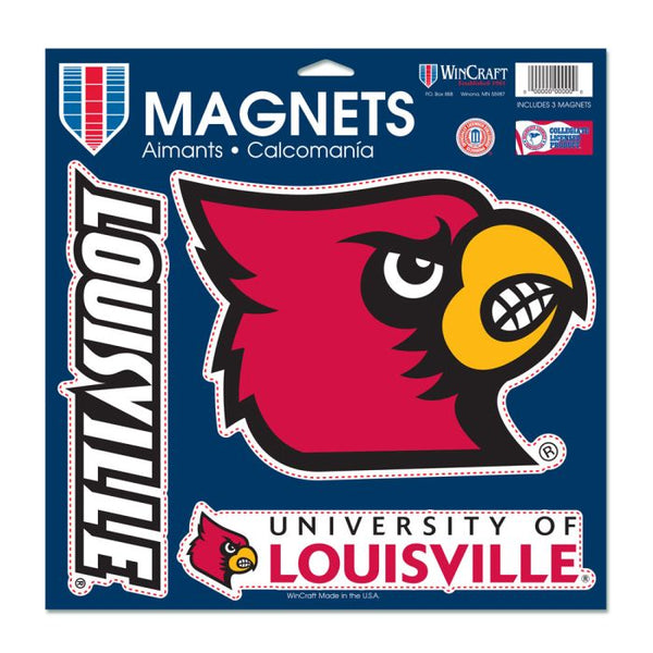 Wholesale-Louisville Cardinals Vinyl Magnet 11" x 11"