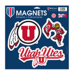 Wholesale-Utah Utes Vinyl Magnet 11" x 11"