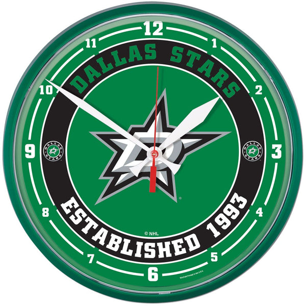 Dallas Stars Round Wall Clock 12.75"