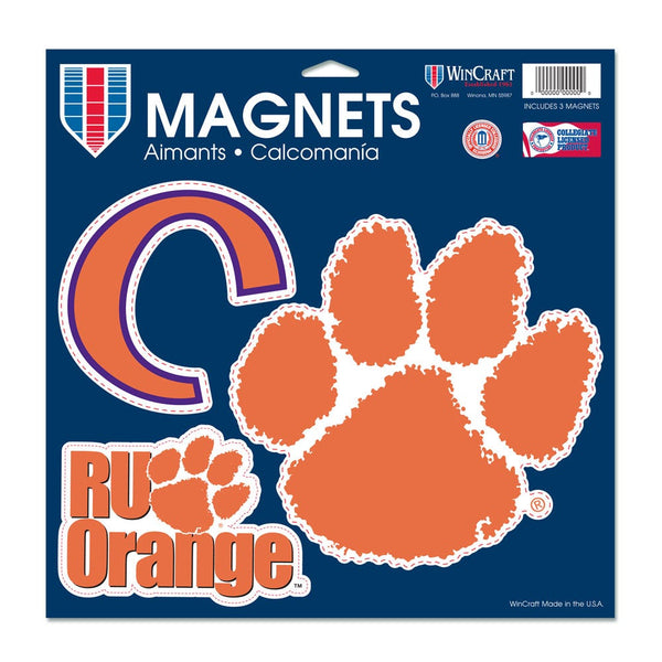 Clemson Tigers Vinyl Magnet 11" x 11"