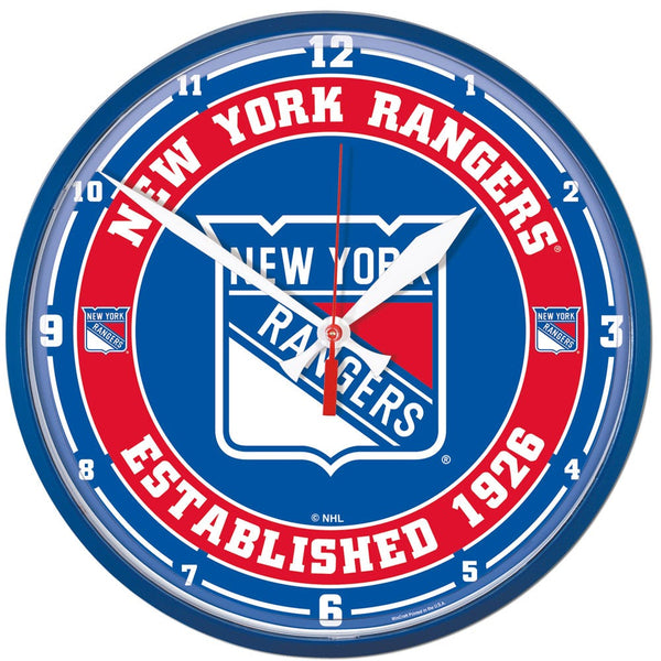 New York Rangers Round Wall Clock 12.75"