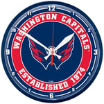Washington Capitals Round Wall Clock 12.75"