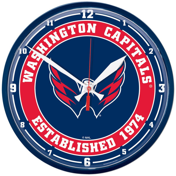 Washington Capitals Round Wall Clock 12.75"