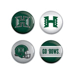 Wholesale-Hawaii Warriors Button 4 Pack 1 1/4" Rnd