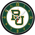 Baylor Bears Round Wall Clock 12.75"