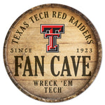 Wholesale-Texas Tech Red Raiders Wood Sign 14" Rnd