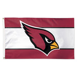Arizona Cardinals Horiz. Stripes Flag - Deluxe 3' X 5'