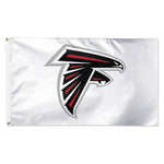 Atlanta Falcons White Background Flag - Deluxe 3' X 5'