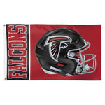 Atlanta Falcons Helmet Flag - Deluxe 3' X 5'